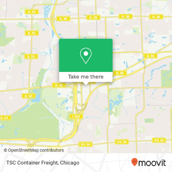 TSC Container Freight map