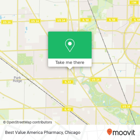 Best Value America Pharmacy map