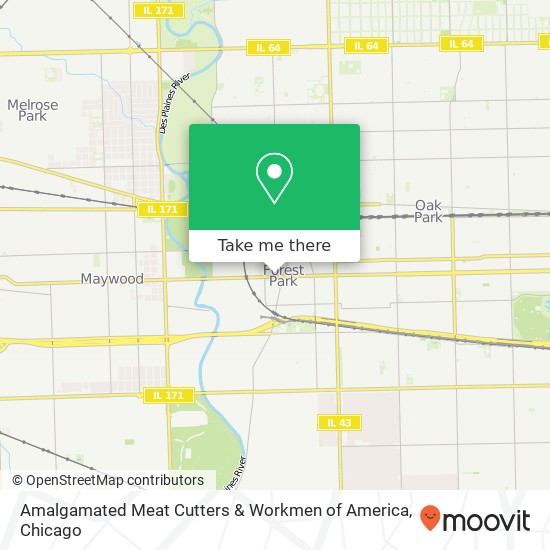 Mapa de Amalgamated Meat Cutters & Workmen of America