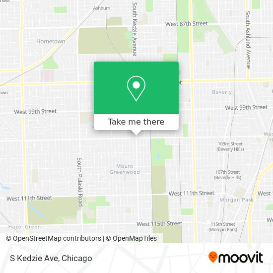 Mapa de S Kedzie Ave