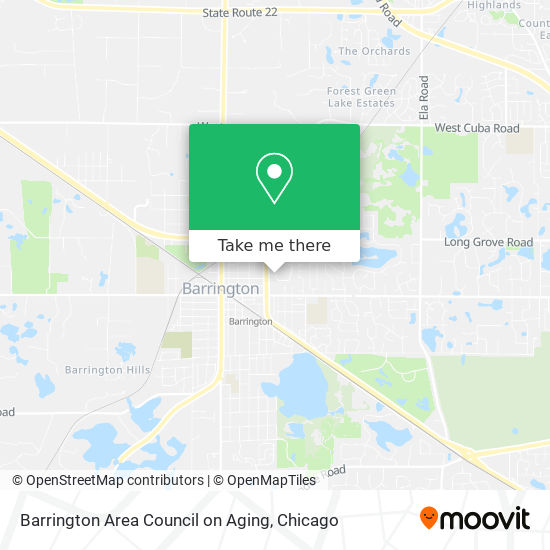 Barrington Area Council on Aging map