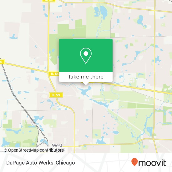 Mapa de DuPage Auto Werks