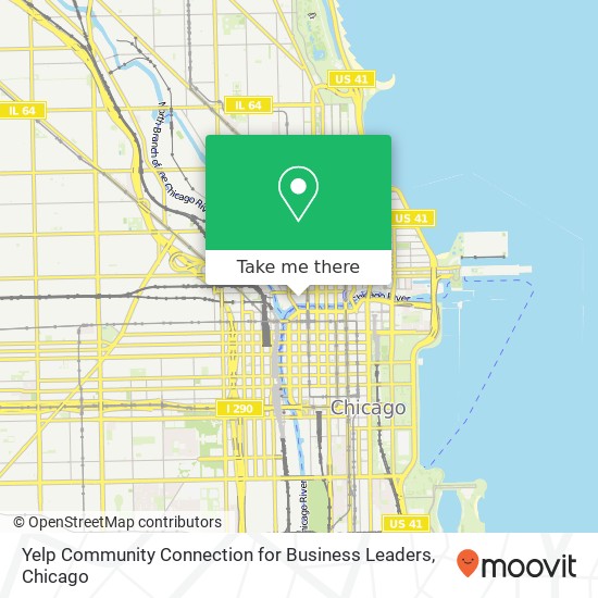 Yelp Community Connection for Business Leaders map