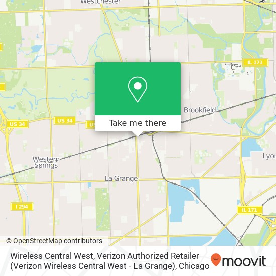 Wireless Central West, Verizon Authorized Retailer (Verizon Wireless Central West - La Grange) map