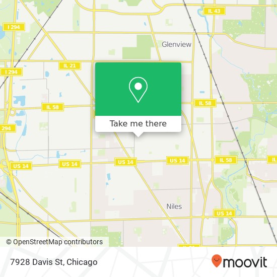 7928 Davis St map