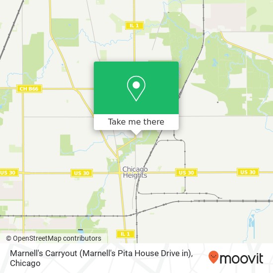 Marnell's Carryout (Marnell's Pita House Drive in) map