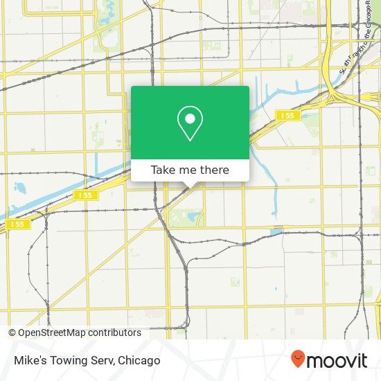 Mike's Towing Serv map