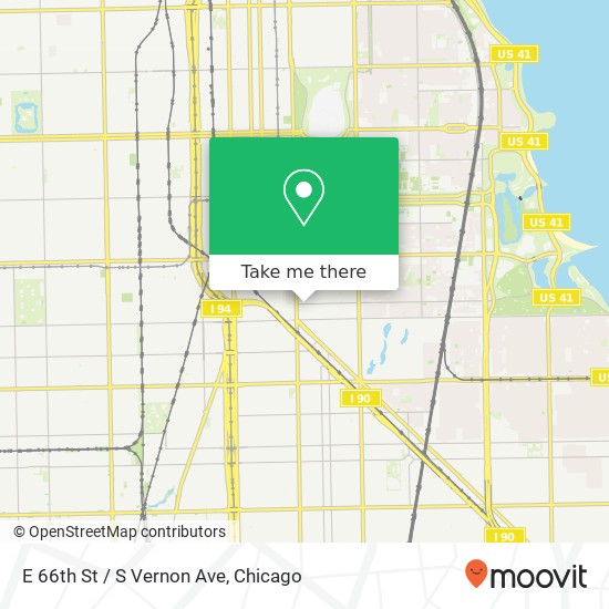 E 66th St / S Vernon Ave map