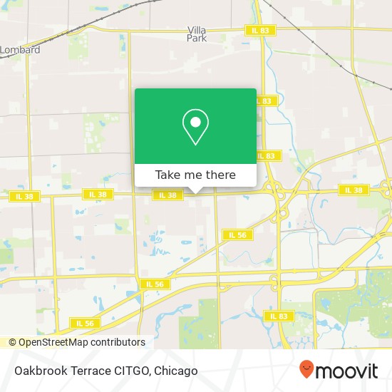 Oakbrook Terrace CITGO map