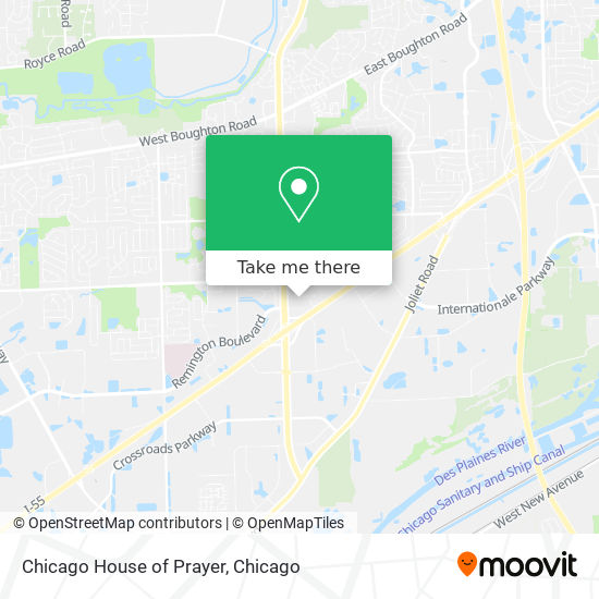 Chicago House of Prayer map