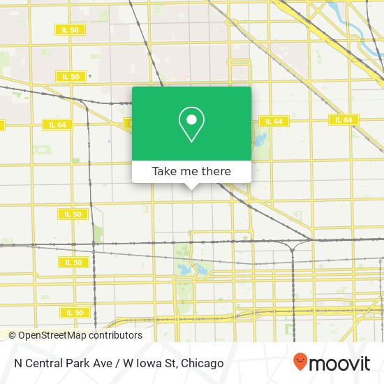 Mapa de N Central Park Ave / W Iowa St