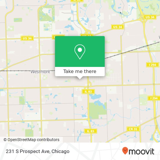 231 S Prospect Ave map