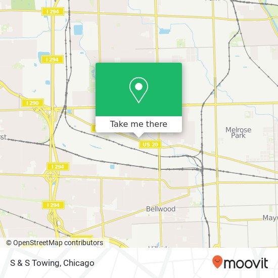 S & S Towing map
