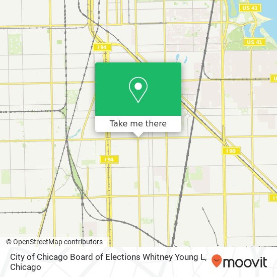 City of Chicago Board of Elections Whitney Young L map