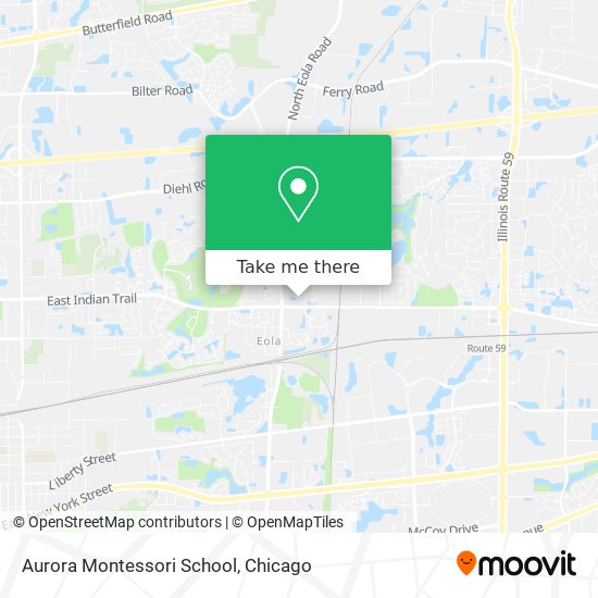 Aurora Montessori School map