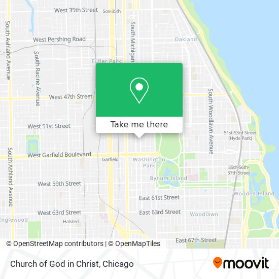 Church of God in Christ map