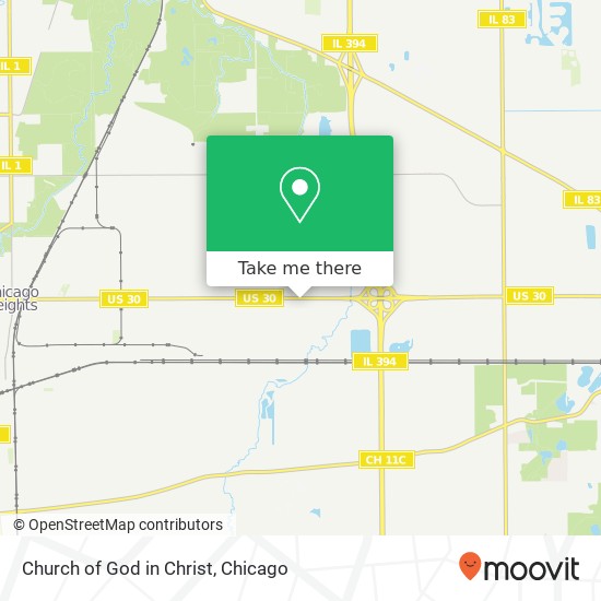 Church of God in Christ map