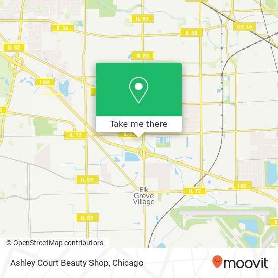 Mapa de Ashley Court Beauty Shop