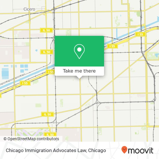Chicago Immigration Advocates Law map