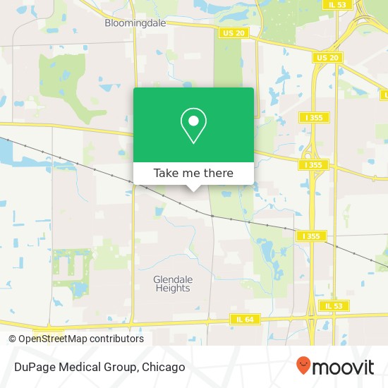 DuPage Medical Group map