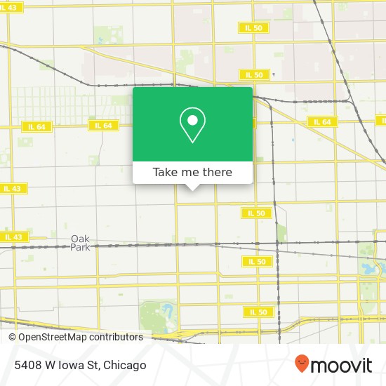 Mapa de 5408 W Iowa St