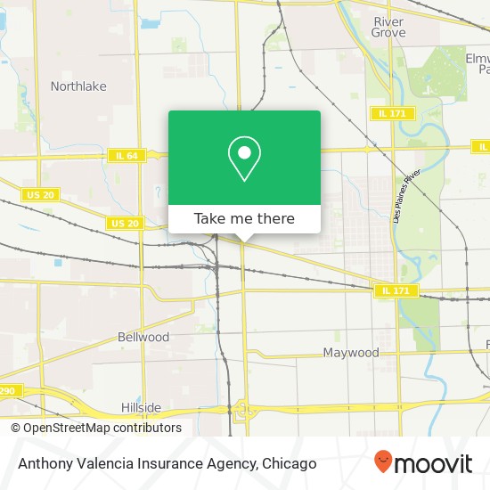 Anthony Valencia Insurance Agency map
