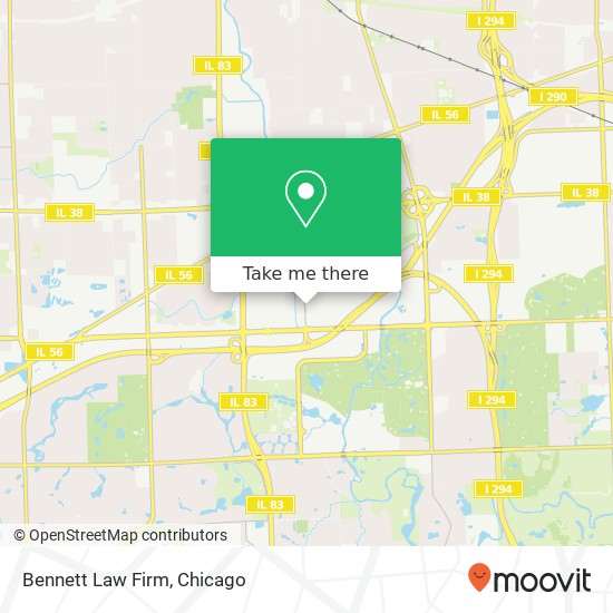 Bennett Law Firm map