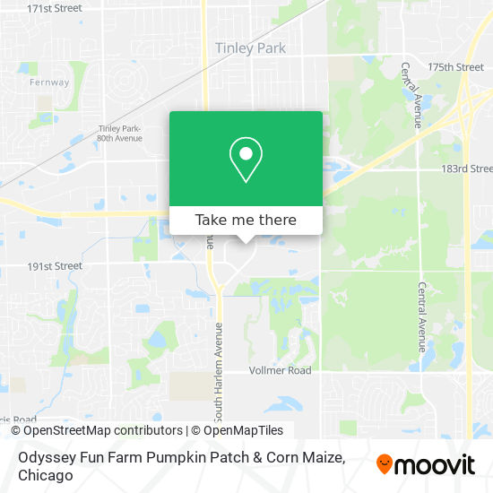 Mapa de Odyssey Fun Farm Pumpkin Patch & Corn Maize