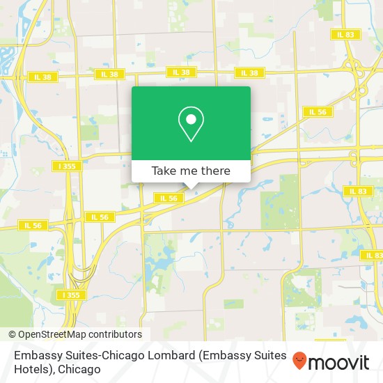 Embassy Suites-Chicago Lombard (Embassy Suites Hotels) map