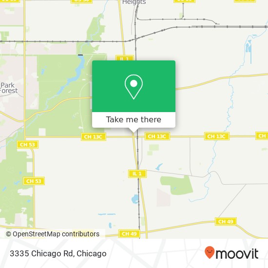 Mapa de 3335 Chicago Rd