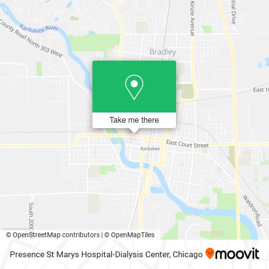 Presence St Marys Hospital-Dialysis Center map
