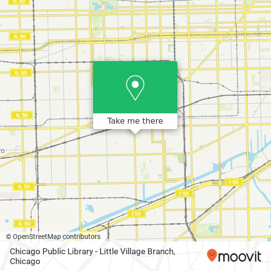 Chicago Public Library - Little Village Branch map