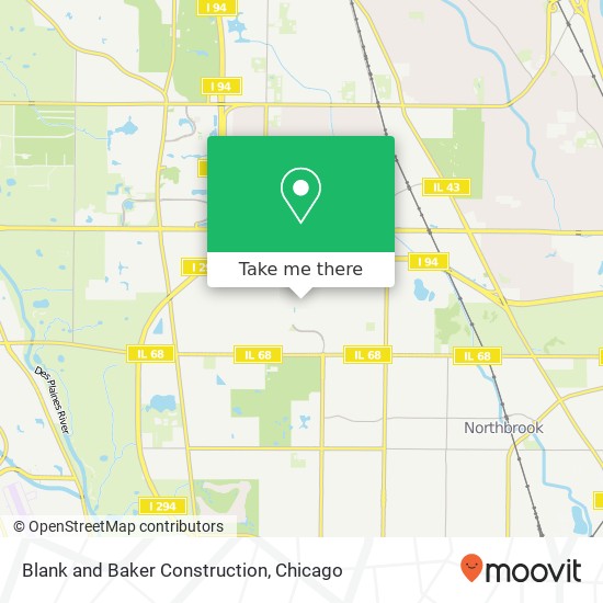 Blank and Baker Construction map