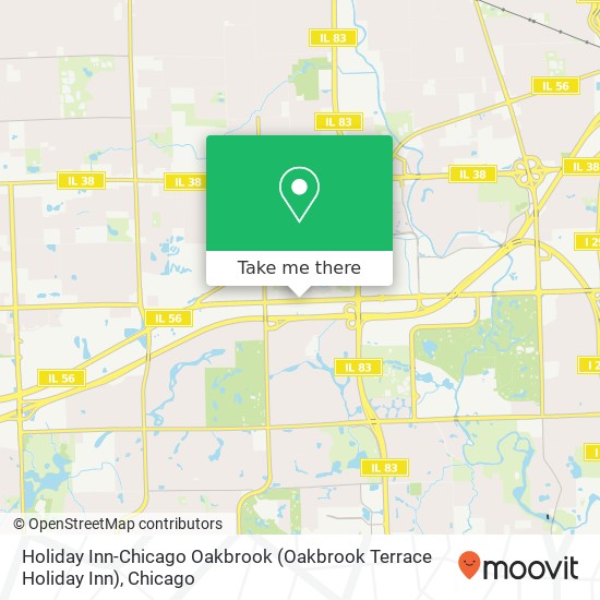 Holiday Inn-Chicago Oakbrook map