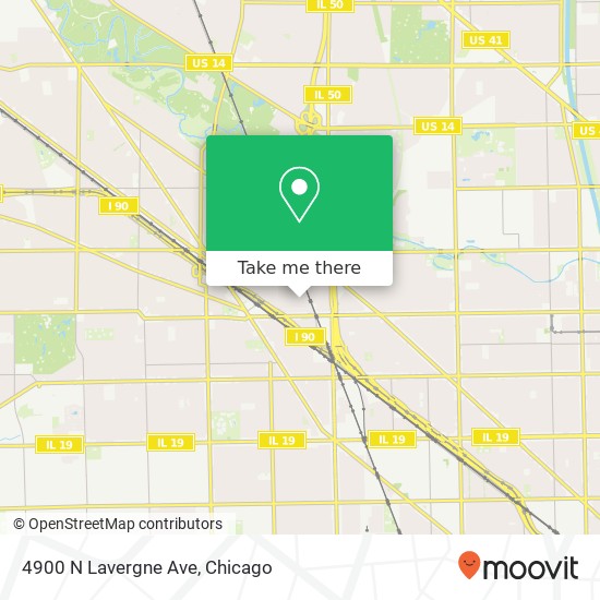 Mapa de 4900 N Lavergne Ave