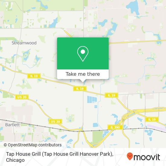 Mapa de Tap House Grill (Tap House Grill Hanover Park)