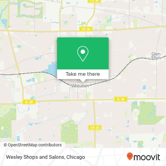 Wesley Shops and Salons map
