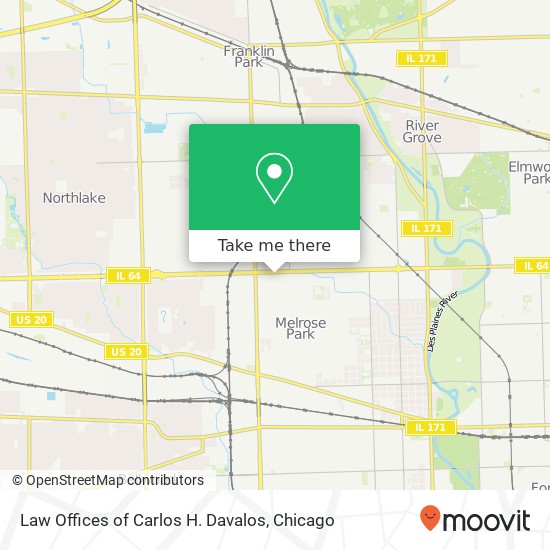 Law Offices of Carlos H. Davalos map