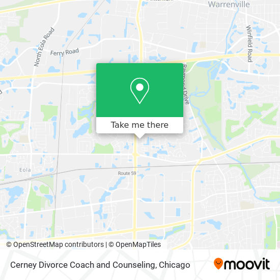 Cerney Divorce Coach and Counseling map