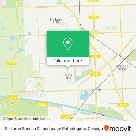 Sertoma Speech & Launguage Pathologists map