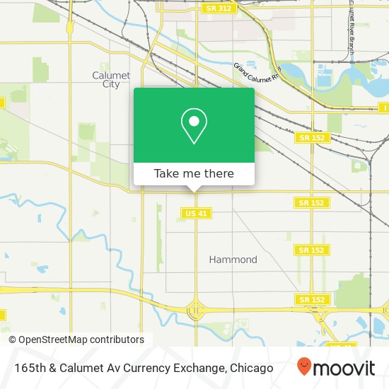 Mapa de 165th & Calumet Av Currency Exchange