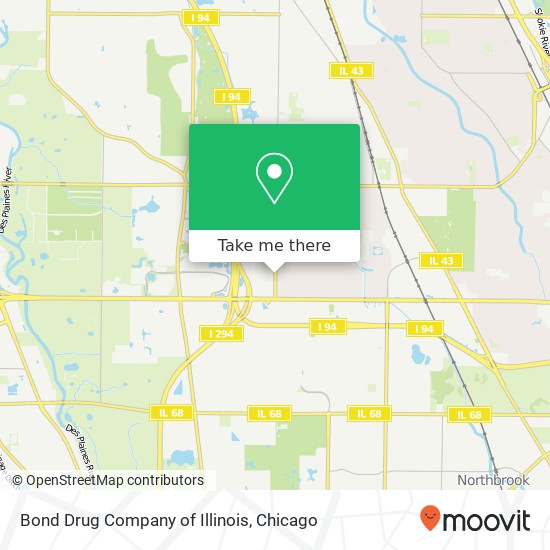 Mapa de Bond Drug Company of Illinois