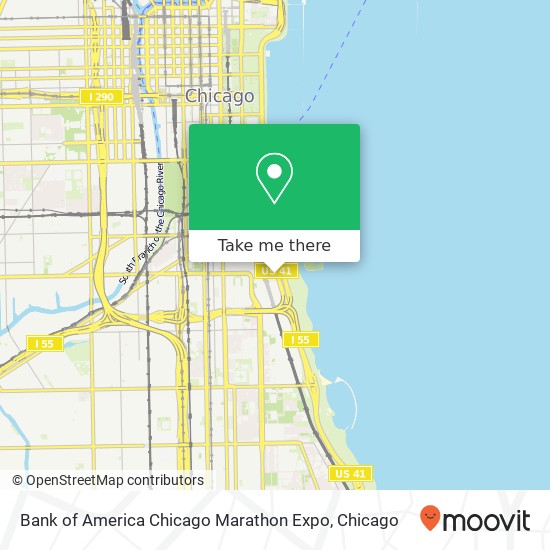 Bank of America Chicago Marathon Expo map