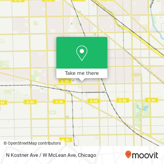 Mapa de N Kostner Ave / W McLean Ave