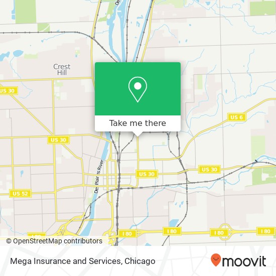Mapa de Mega Insurance and Services