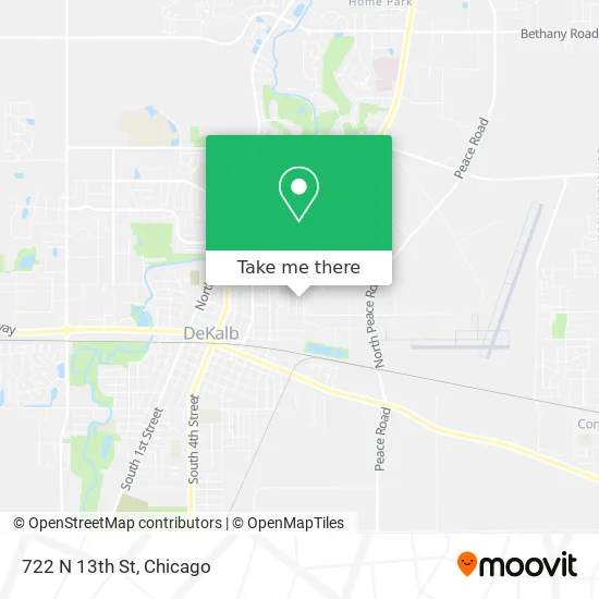 722 N 13th St map
