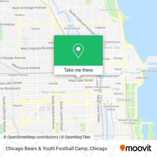 Chicago Bears & Youth Football Camp map