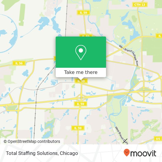 Mapa de Total Staffing Solutions