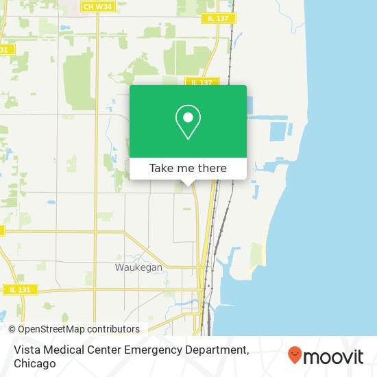 Mapa de Vista Medical Center Emergency Department