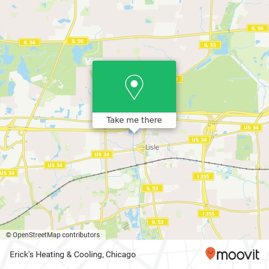 Mapa de Erick's Heating & Cooling